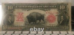 SC 1901 $10 Bison Legal Tender Fr GORGEOUS EXAMPLE