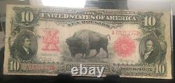 SC 1901 $10 Bison Legal Tender Fr GORGEOUS EXAMPLE