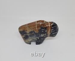 SEPTARIAN Buffalo (Bison) Polished Semi-Precious Rock 4.25 x 3.25 Pls Read