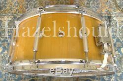 SOUNDFILE! AMAZING 14 to 15 BISON 7X14X15 NGU VOLCANO SNARE! ASH STAVE SHELL EX