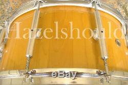 SOUNDFILE! AMAZING 14 to 15 BISON 7X14X15 NGU VOLCANO SNARE! ASH STAVE SHELL EX