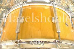 SOUNDFILE! AMAZING 14 to 15 BISON 7X14X15 NGU VOLCANO SNARE! ASH STAVE SHELL EX
