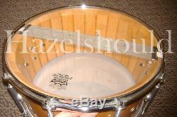 SOUNDFILE! AMAZING 14 to 15 BISON 7X14X15 NGU VOLCANO SNARE! ASH STAVE SHELL EX