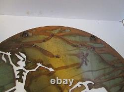 STEEL WALL ART Native American BISON HUNT Western Scene 33 3/8W laser cut