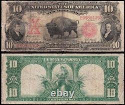 Scarce 1901 $10 BISON Legal Tender US Note! FREE SHIPPING! E9988479
