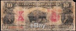 Scarce LYONS-ROBERTS 1901 $10 BISON Legal Tender Note! FREE SHIPPING! 24997023