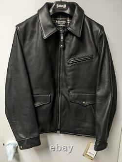 Schott Leather Coat (463) Bison Skin 27 Carcoat