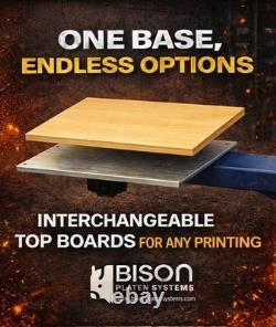 Screen Printing Platen System Standard Set (4) Bison Platen Systems