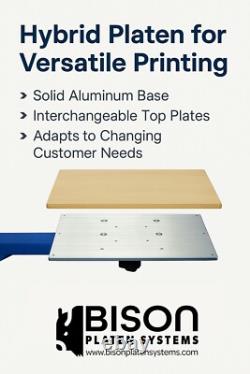 Screen Printing Platen System Standard Set (4) Bison Platen Systems
