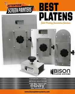 Screen Printing Platen System Standard Set (4) Bison Platen Systems