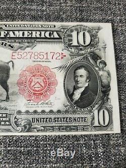 Series 1901 $10 Legal Tender Bison Note VF+ FR122 Speelman/White Great Color