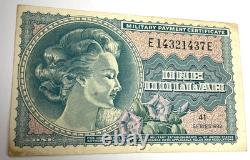 Series 692 $1 Dollar Military Payment Certificate (bison Buffalo) Mpc Note