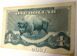 Series 692 $1 Dollar Military Payment Certificate (bison Buffalo) Mpc Note