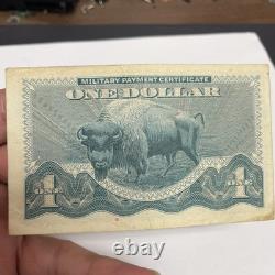 Series 692 $1 Dollar Military Payment Certificate (bison Buffalo) Mpc Note