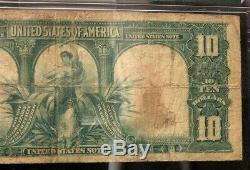 Series of 1901 $10 Bison Note PMG F12 NH