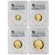 Set of 4 2008-W Gold Buffalo Proofs PCGS PR70DCAM First Strike Bison FS Coins