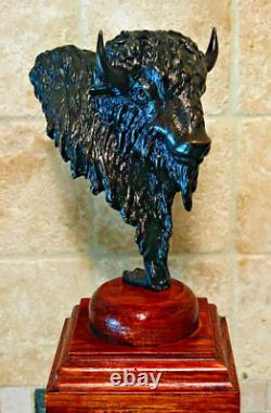 Sharles Bison Buffalo Bronze Sculpture #2 Loveland Colorado