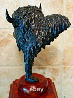 Sharles Bison Buffalo Bronze Sculpture #2 Loveland Colorado