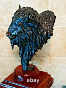 Sharles Bison Buffalo Bronze Sculpture #2 Loveland Colorado
