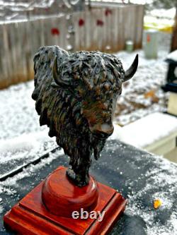 Sharles Bison Buffalo Bronze Sculpture #2 Loveland Colorado Sharles Bison Buffalo Bronze Sculpture #2 Loveland Colorado