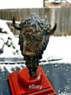 Sharles Bison Buffalo Bronze Sculpture #2 Loveland Colorado