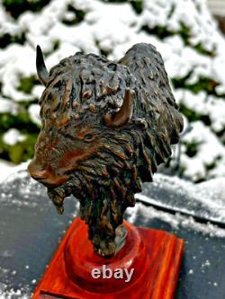 Sharles Bison Buffalo Bronze Sculpture #2 Loveland Colorado