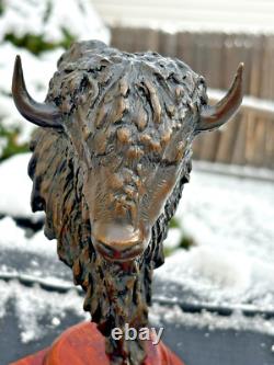 Sharles Bison Buffalo Bronze Sculpture #2 Loveland Colorado Sharles Bison Buffalo Bronze Sculpture #2 Loveland Colorado