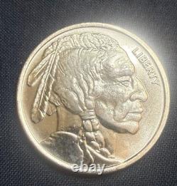 Silver round 1 Troy oz. 999 Liberty Indian Head Buffalo Bison Bullion Coin