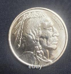 Silver round 1 Troy oz. 999 Liberty Indian Head Buffalo Bison Bullion Coin