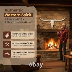 Skeleton Bison Bull Skull Wall Decor Cow Skull Wall Decor LonghornHead Sculpture