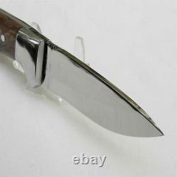 Skyblade USA Todd Orr custom BISON hunter-skinner knife walnut burl, orig sheath