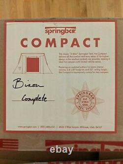 Springbar (Jack Kirkham) Compact tent, Bison color, new, 2-person 6'x8