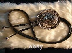 Sterling Silver (. 925) American Bison (Buffalo) Bolo Tie -Kenny Ray McNeilley, Jr