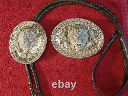 Sterling Silver (. 925) American Bison (Buffalo) Bolo Tie -Kenny Ray McNeilley, Jr