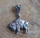 Sterling Silver BISON BUFFALO Pendant by Liberty Navajo