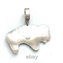 T&R Singer Bison Overlaid Sterling Silver Pendant