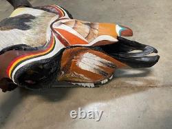 TAXIDERMY Big Old Buffalo/Bison/Skull/Herd Bull/Native American designs-painting
