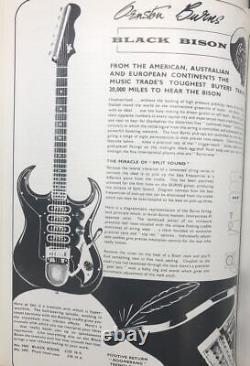THE BURNS BOOK, by Paul Day 1990 1960s Guitars Ormston-Burns Bison Bass