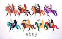 THE WHITE BUFFALO serigraph in set of four by Donald Ruleaux (1931 2020)