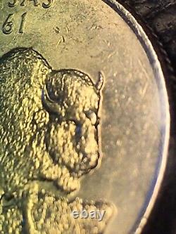 THREE HORN BISON RAREST? ONLY ONE EXISTS 2005 P Kansas Quarter Error Die Break