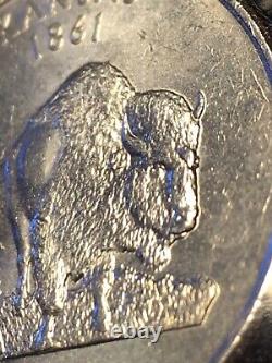 THREE HORN BISON RAREST? ONLY ONE EXISTS 2005 P Kansas Quarter Error Die Break