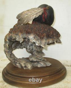 THUNDER HEART Native American Bison Sculpture Joe Slockbower #134