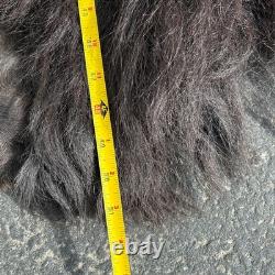 Tanned Woods Bison Buffalo Ruff Collar Scarf Robe Blanket Leather Soft