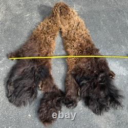 Tanned Woods Bison Buffalo Ruff Collar Scarf Robe Blanket Leather Soft
