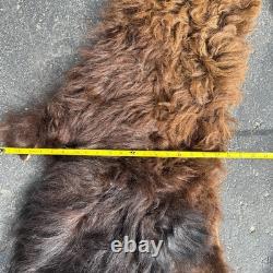 Tanned Woods Bison Buffalo Ruff Collar Scarf Robe Blanket Leather Soft