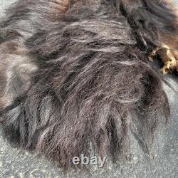 Tanned Woods Bison Buffalo Ruff Collar Scarf Robe Blanket Leather Soft