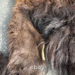 Tanned Woods Bison Buffalo Ruff Collar Scarf Robe Blanket Leather Soft