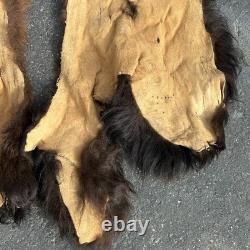 Tanned Woods Bison Buffalo Ruff Collar Scarf Robe Blanket Leather Soft