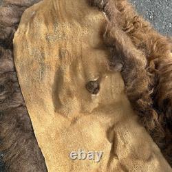 Tanned Woods Bison Buffalo Ruff Collar Scarf Robe Blanket Leather Soft