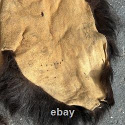 Tanned Woods Bison Buffalo Ruff Collar Scarf Robe Blanket Leather Soft